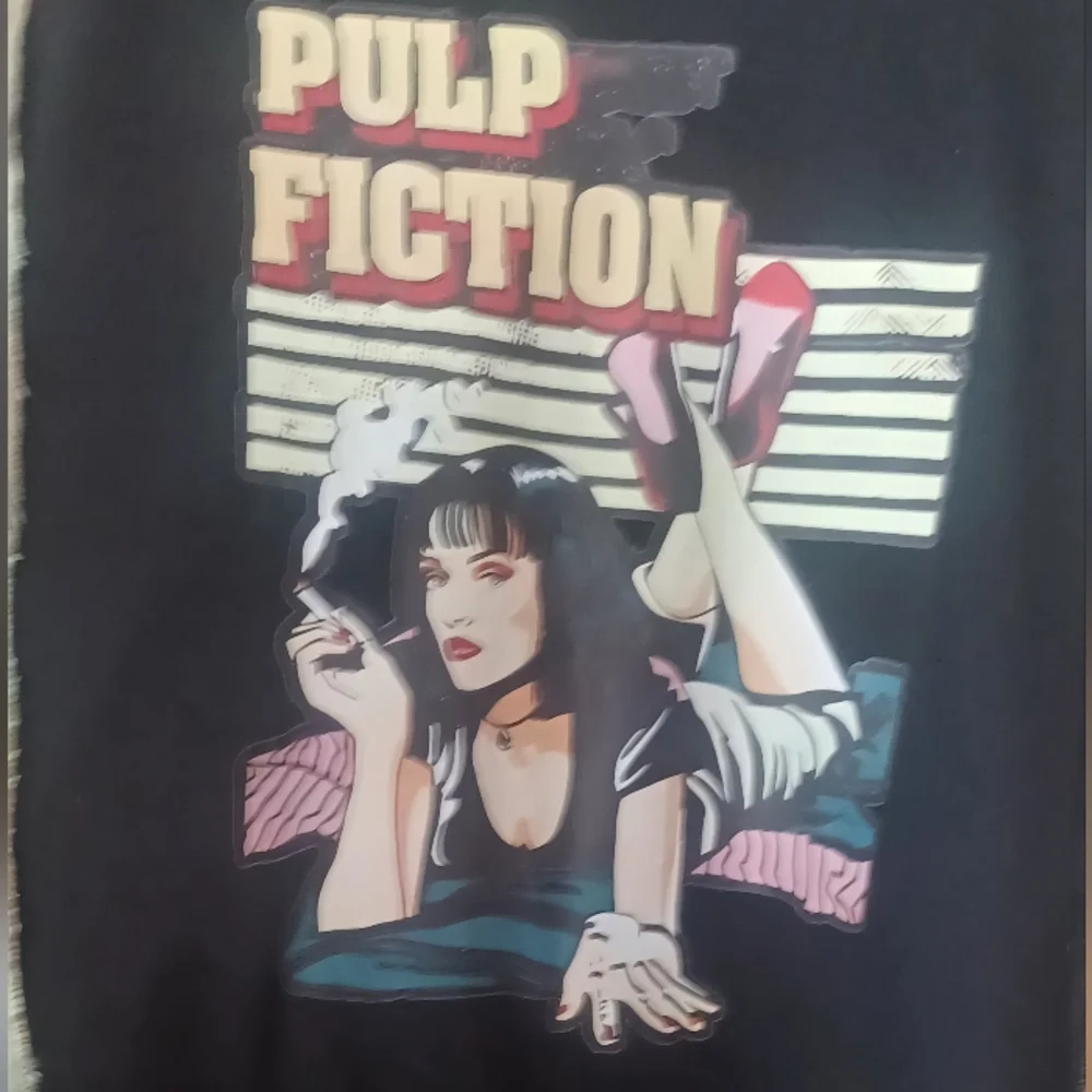 Upcycled Pulp Fiction Graphic Shirt - Picture 7 of 9